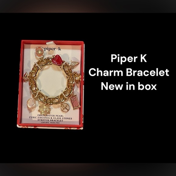 Piper K Gold Charm Bracelet